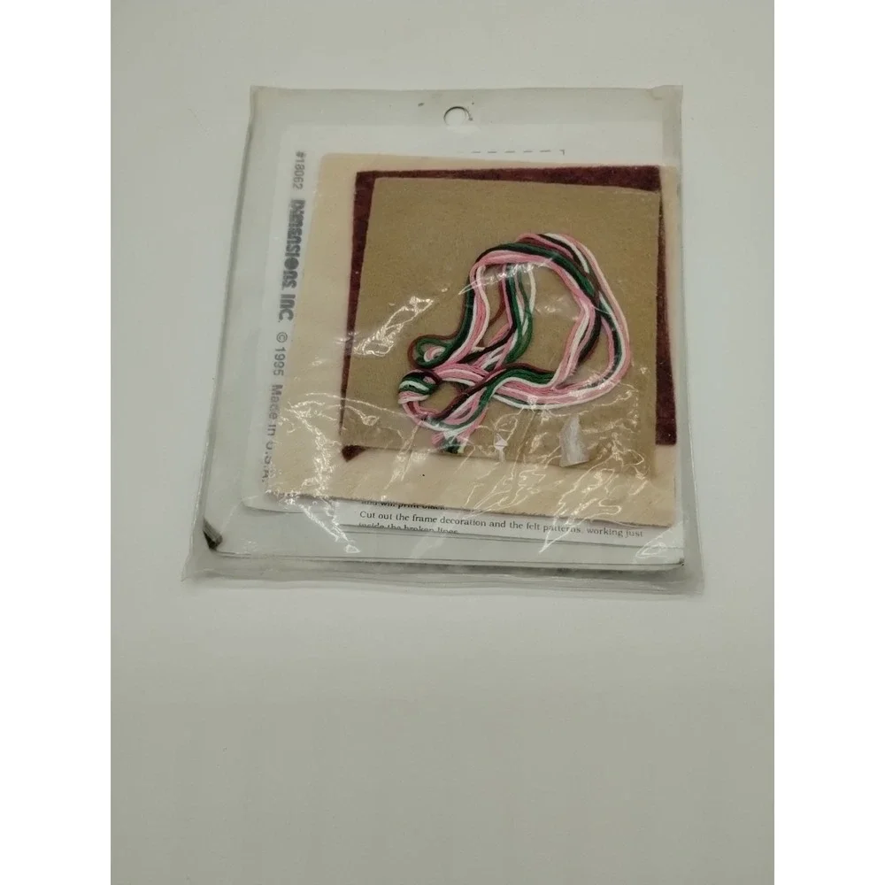 Sunset Gingerbread Kid Frame Felt Applique Picture Kit Christmas